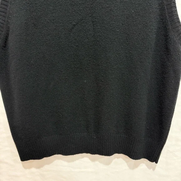 Club Room Wool Sweater Vest L Lambswool Knit Preppy Academia Minimalist Layer - Picture 5 of 12